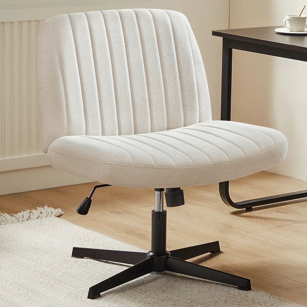 Durable Wide Seat and Cross Legged Office Chair