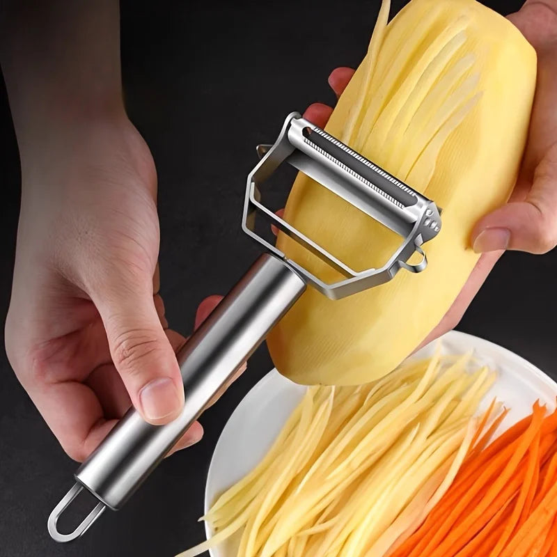 Easy to Use!!! Stainless Steel Vegetable Peeler, Multi-Function