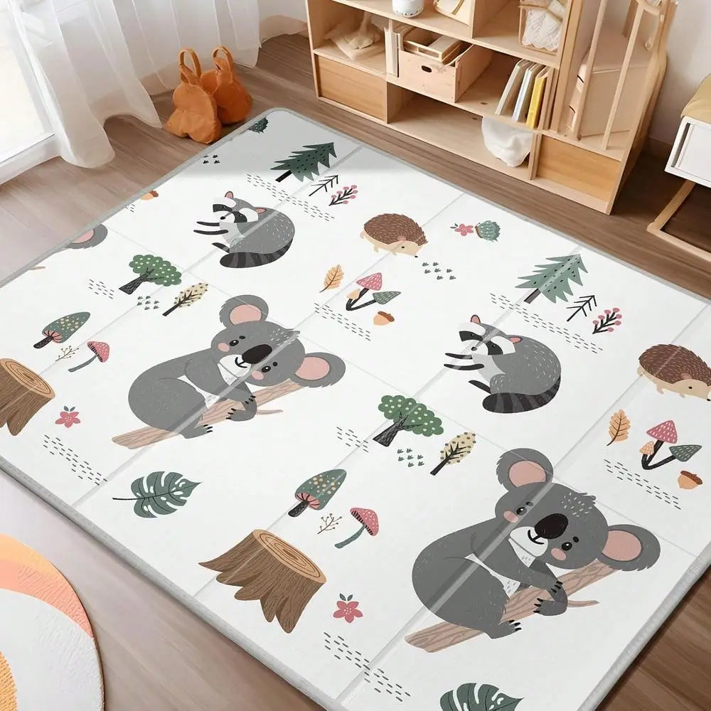 Play Mat 79 X 71 , Reversible Foldable Foam Floor Playmat For Kids
