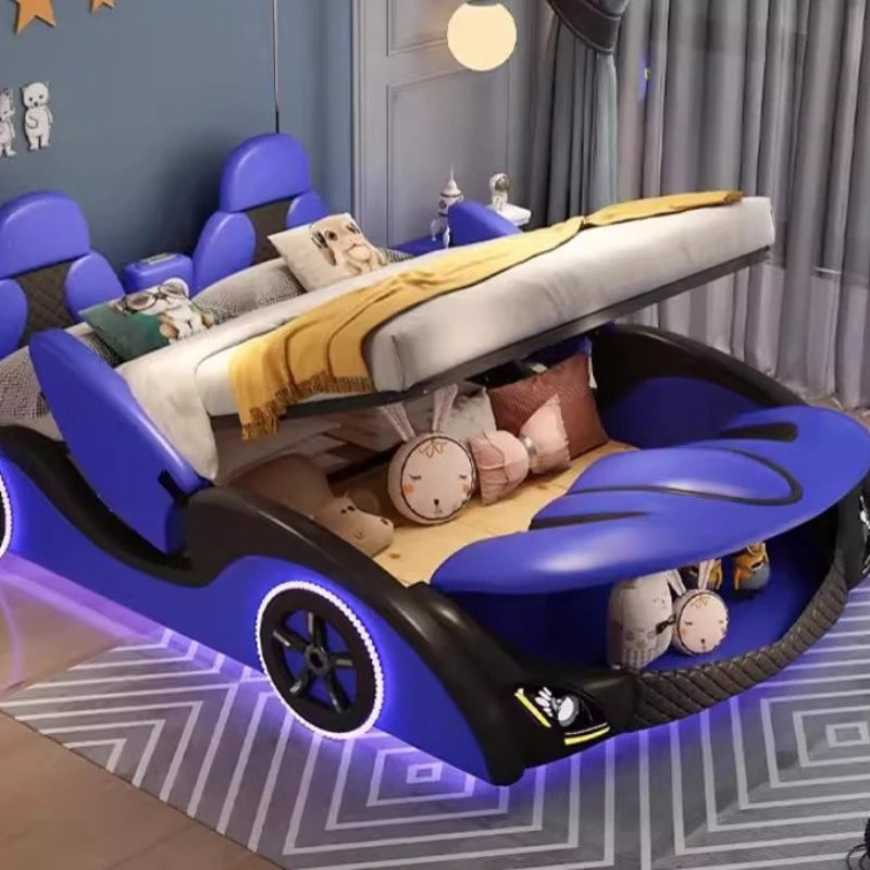 WOW!!! With Lights and Sound System Kids Sports CAR bed bedroom furniture color options available