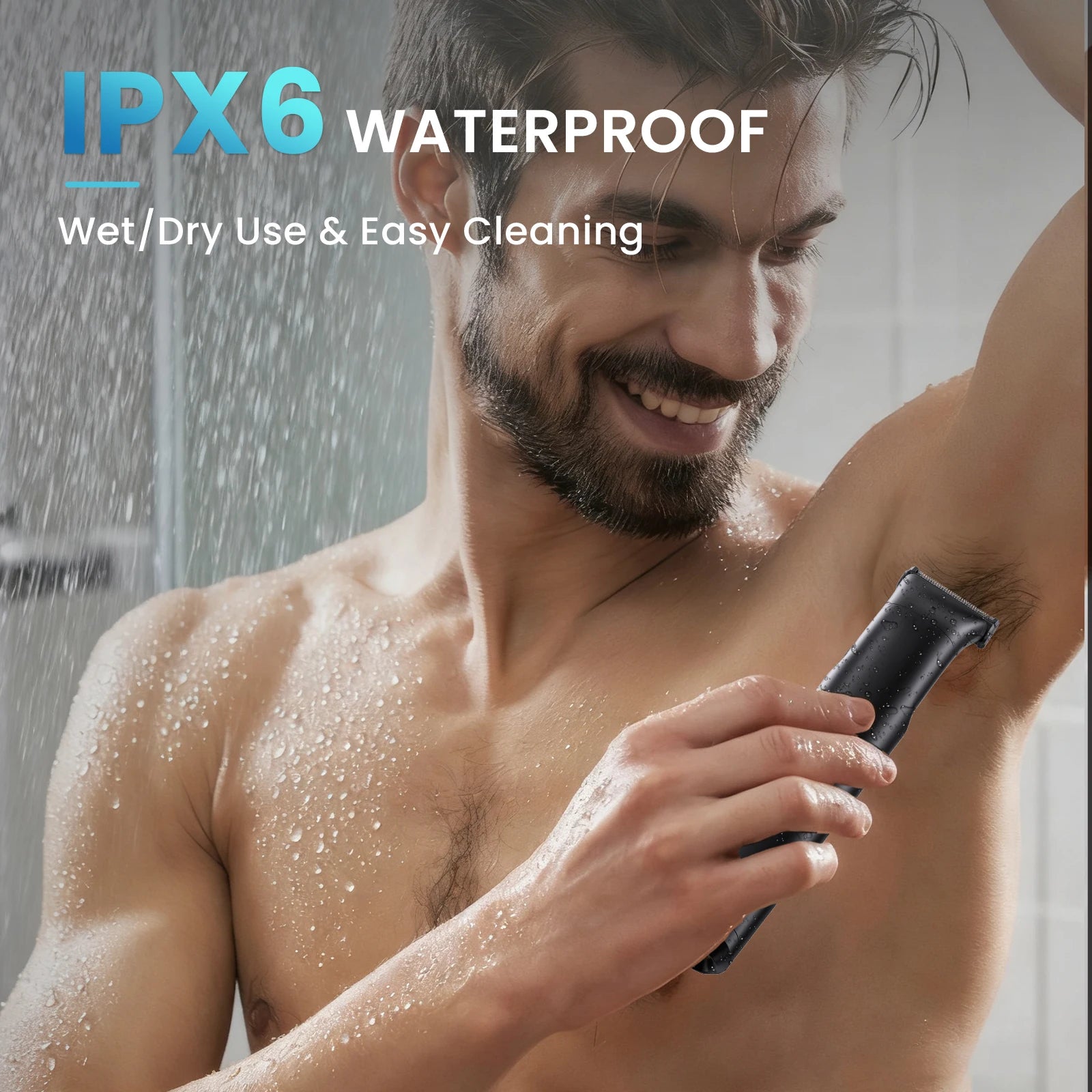 Super Gift 3 in 1 Men Bidirectional Body Hair Trimmer Electric Shaver