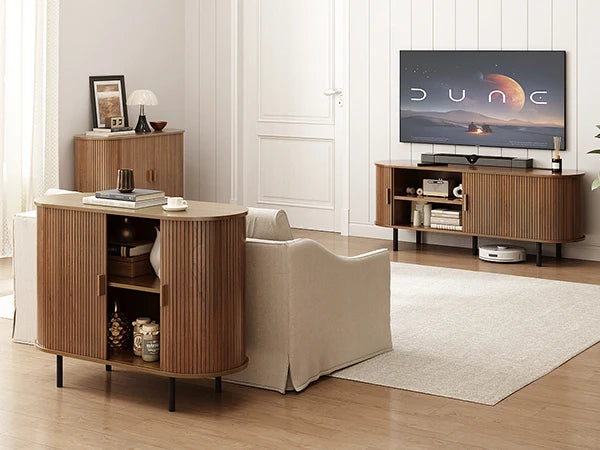 TV Stand with Power Outlet for TVs up to 60/70", Entertainment Center