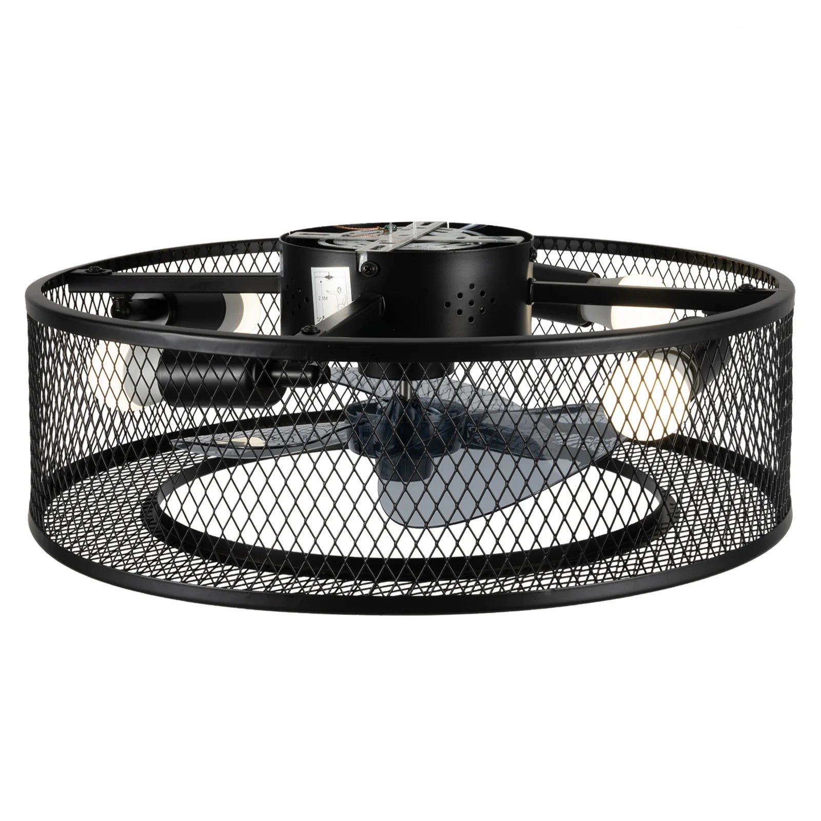 Coo  Breeze 18 Inch Fan Pendant Light Black