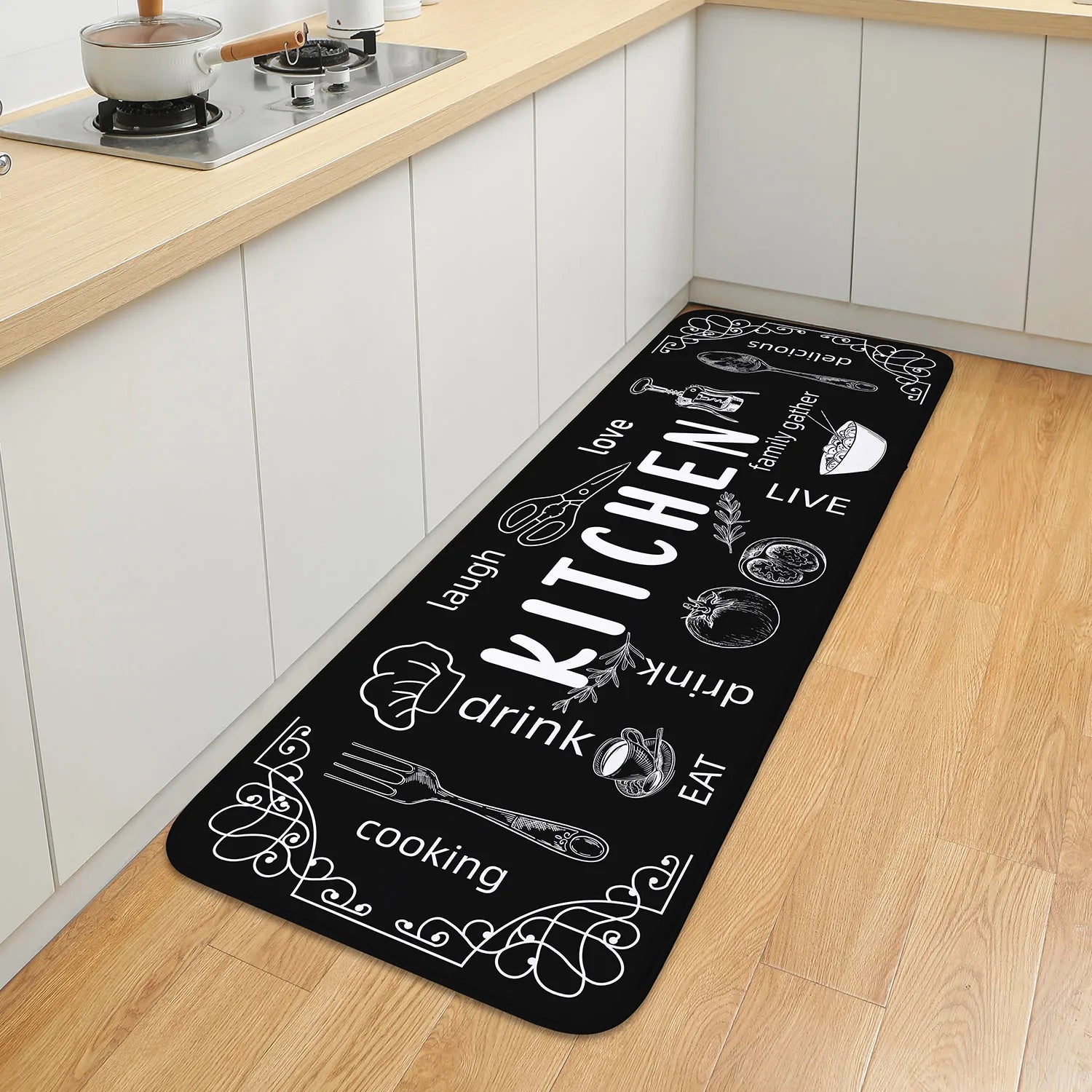 Cozy Kitchen carpet washable, non-slip, absorbent floor mat assorted sizes