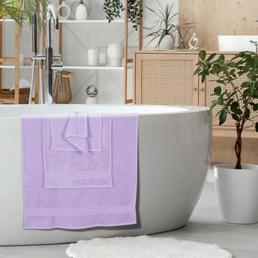 Ultra Soft 6 Pack Cotton Towel Set, Assorted Colors