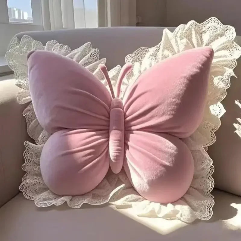 Princess Butterfly Sofa Cushion Pillow Living Room or Bedroom  see colors