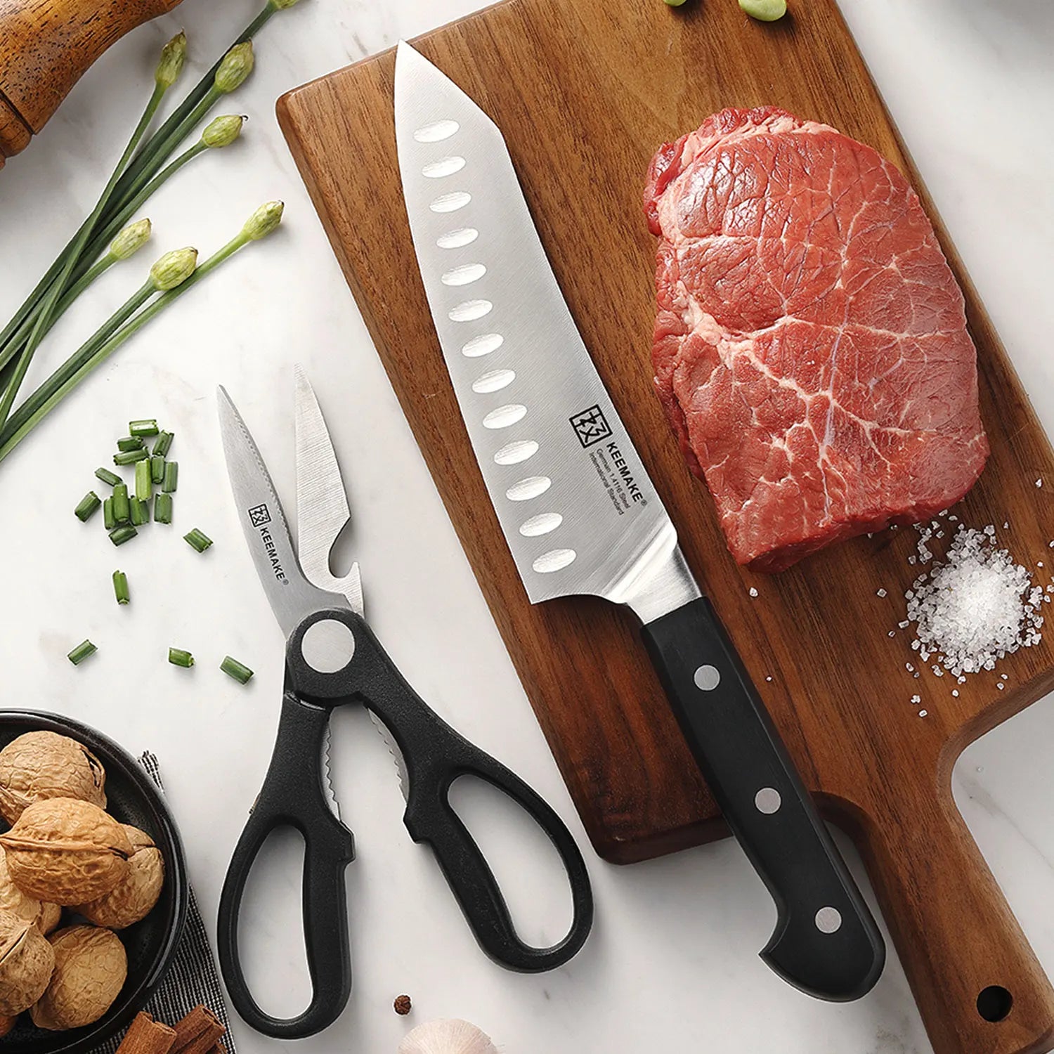 Subperb  2PCS Chef's Knives Set Stainless Steel