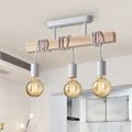 American Retro Wood Art Winding Pendant Black or White Cord