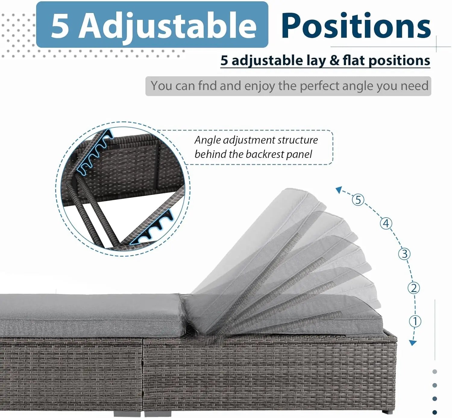 Outdoor Chaise Lounge Chairs, 2 Pieces  Wicker