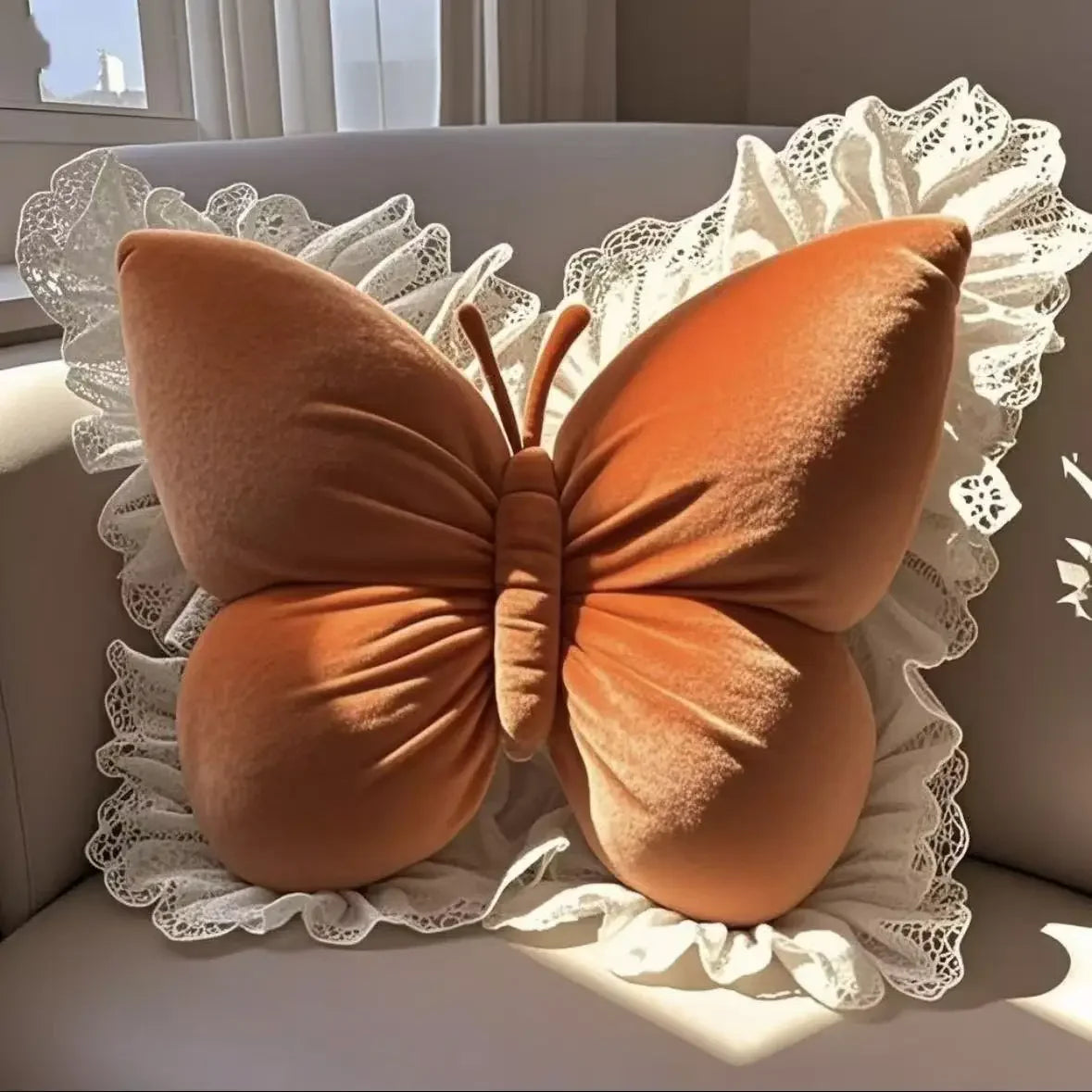 Princess Butterfly Sofa Cushion Pillow Living Room or Bedroom  see colors