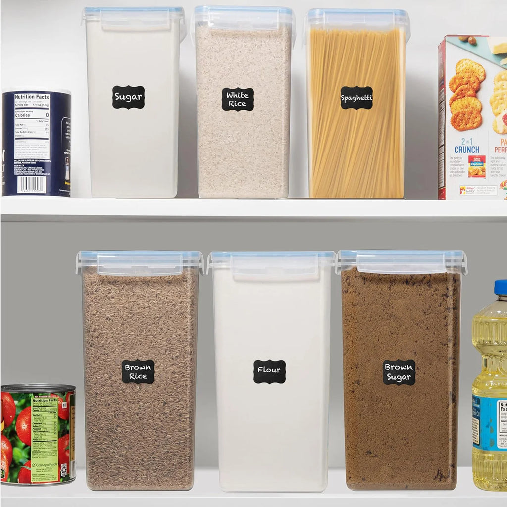 2Pcs Large Airtight Food Storage Containers  Pantry Organization