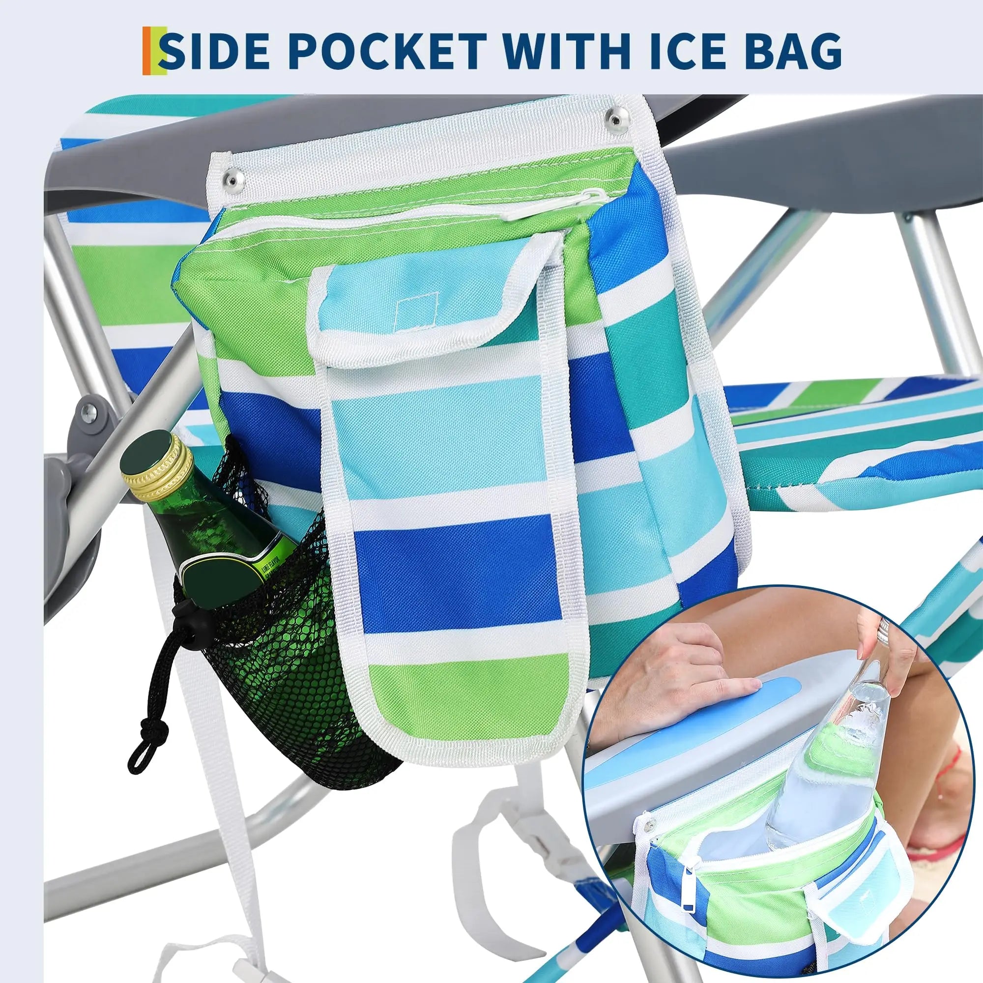 2 Pack High Backpack Beach Chair