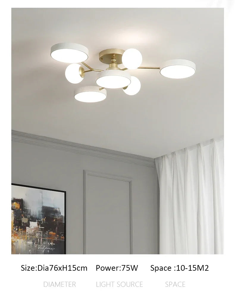 Nordic Ceiling Light Glass Ball LED Chandelier