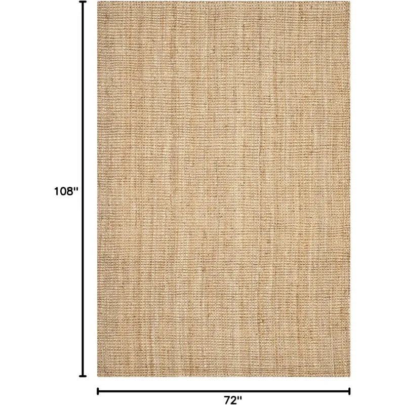 Natural Fiber Collection Area Rug - 6' x 9', Natural, Handmade