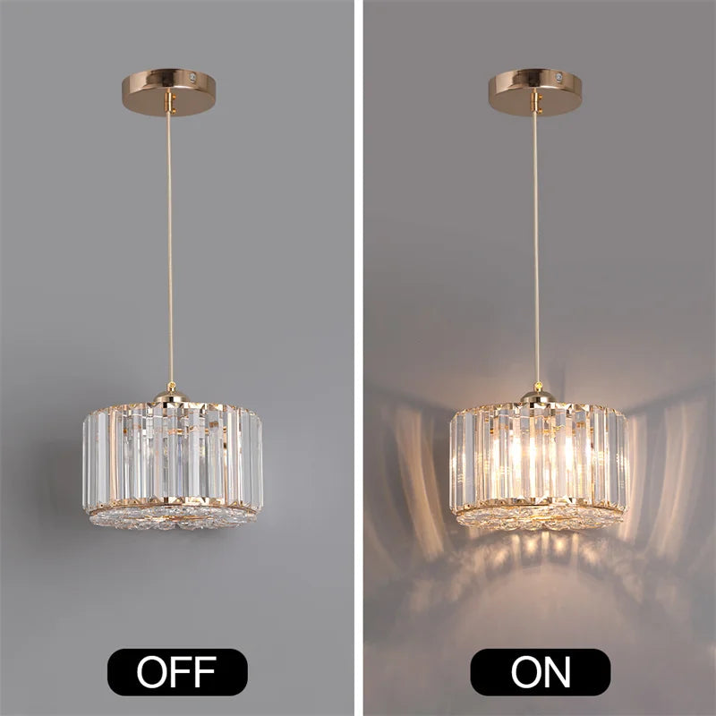 Modern Pendant  Light Luxury Chandelier Led Crystal Ceiling