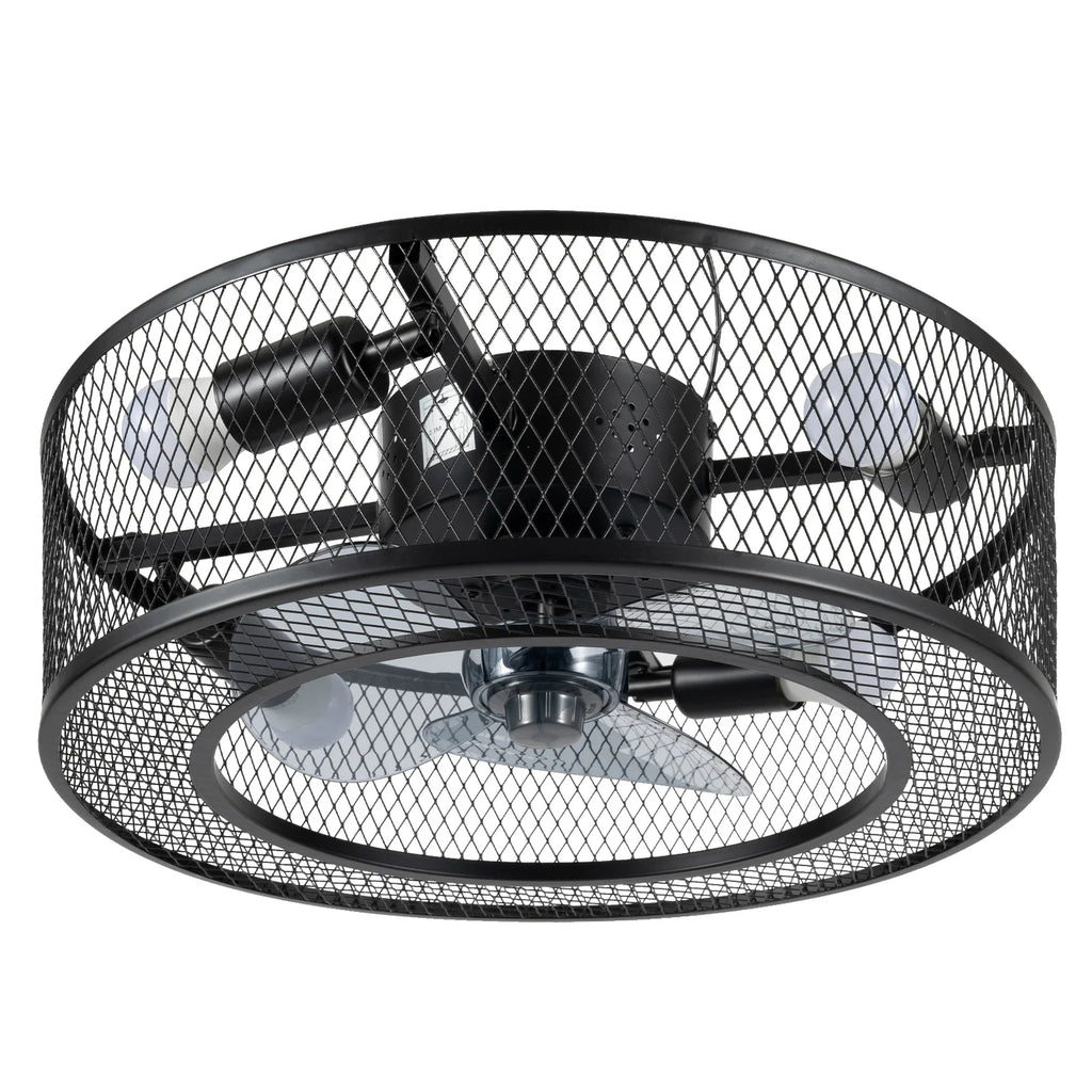 Coo  Breeze 18 Inch Fan Pendant Light Black