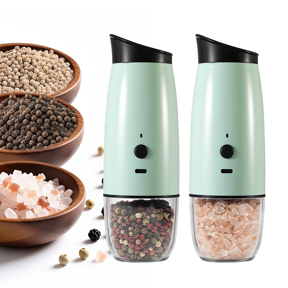 Rechargeable Gravity Electric Salt and Pepper Grinder