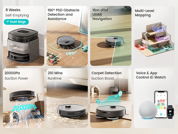 Lefant M3 Max Robot Vacuum, and Mop