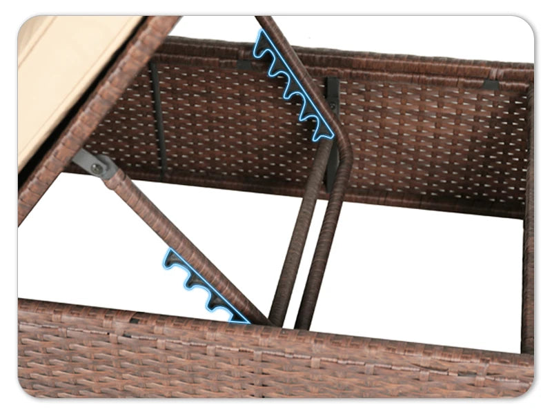 Outdoor Chaise Lounge Chairs, 2 Pieces  Wicker