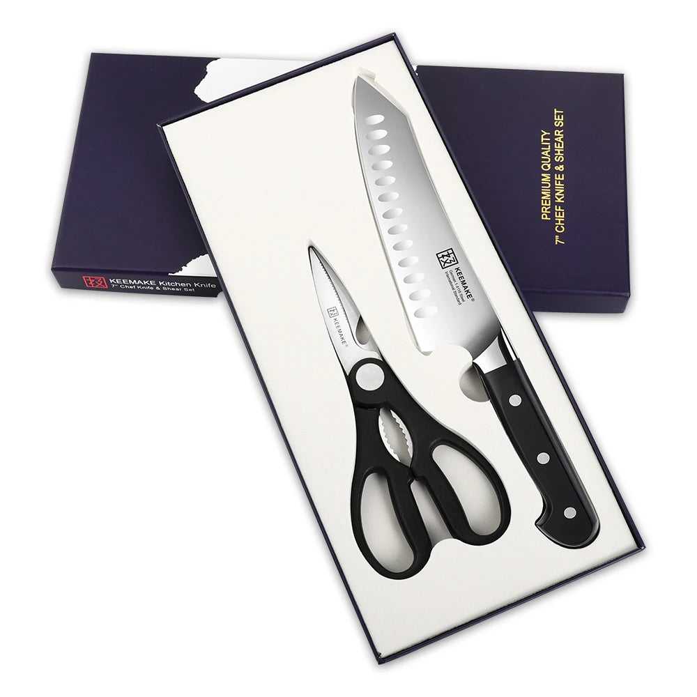 Subperb  2PCS Chef's Knives Set Stainless Steel