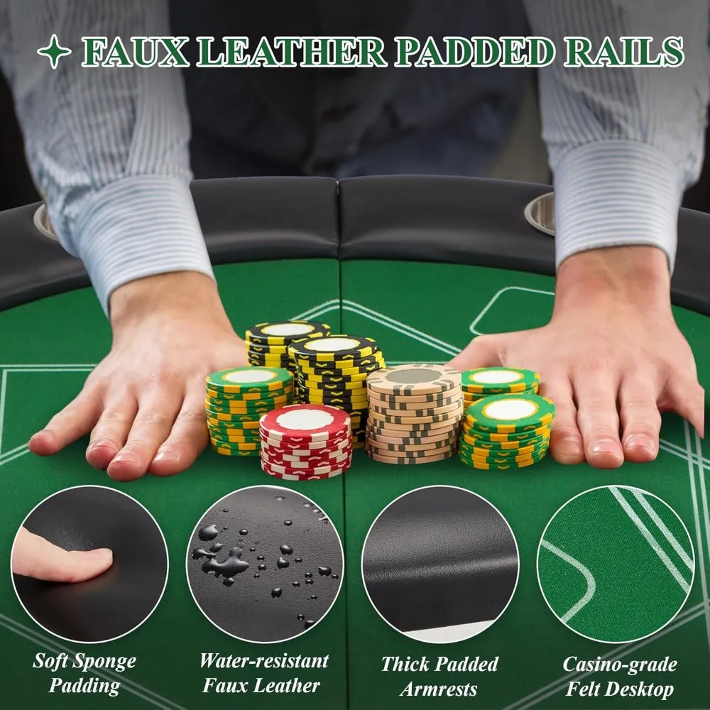 Great Game Table  for Many Card Games ,Foldable