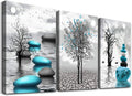 Relaxing Modern Canvas Artworks "Stones in The Water"