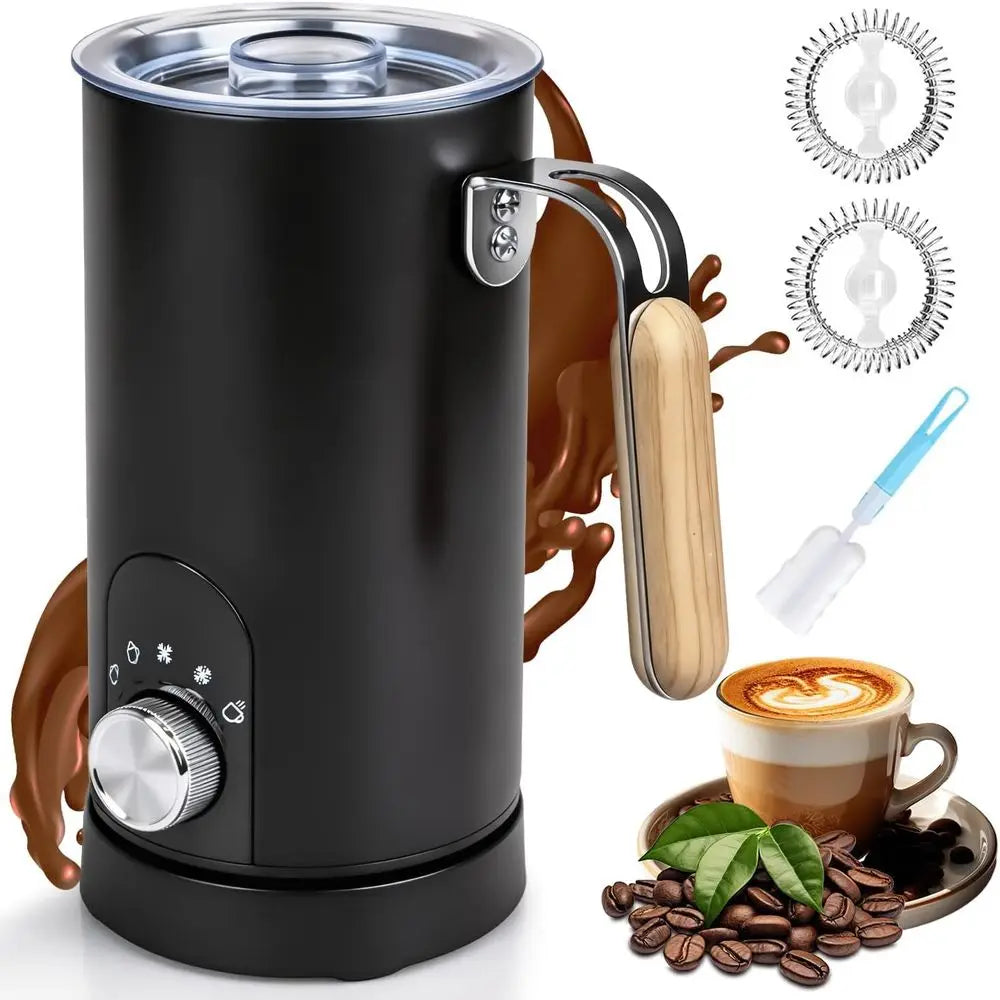 5-in-1 Electric Milk Frother and Steamer, Automatic Milk Foamer