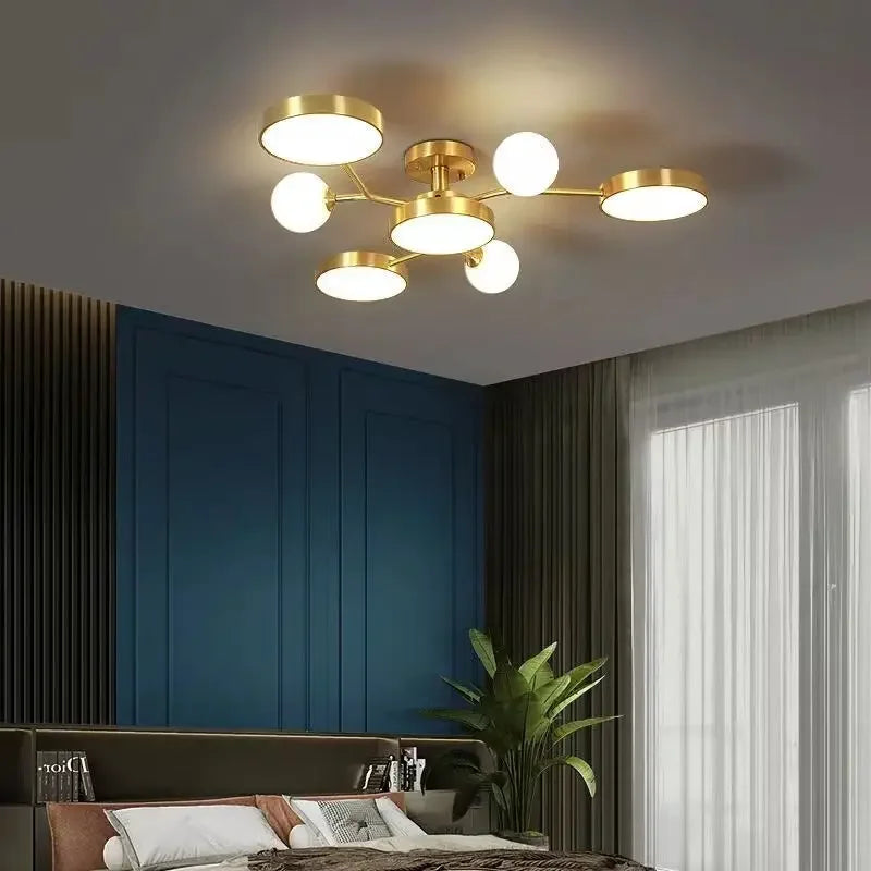 Nordic Ceiling Light Glass Ball LED Chandelier