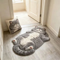 Adorable Fun Cat-Shaped Area Rug  Size options available