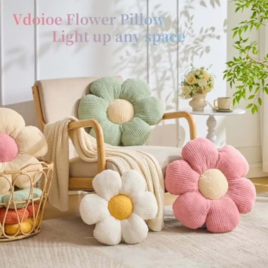 Daisy Throw Pillow Daisy Decorative Pillow Cushion 15.75"