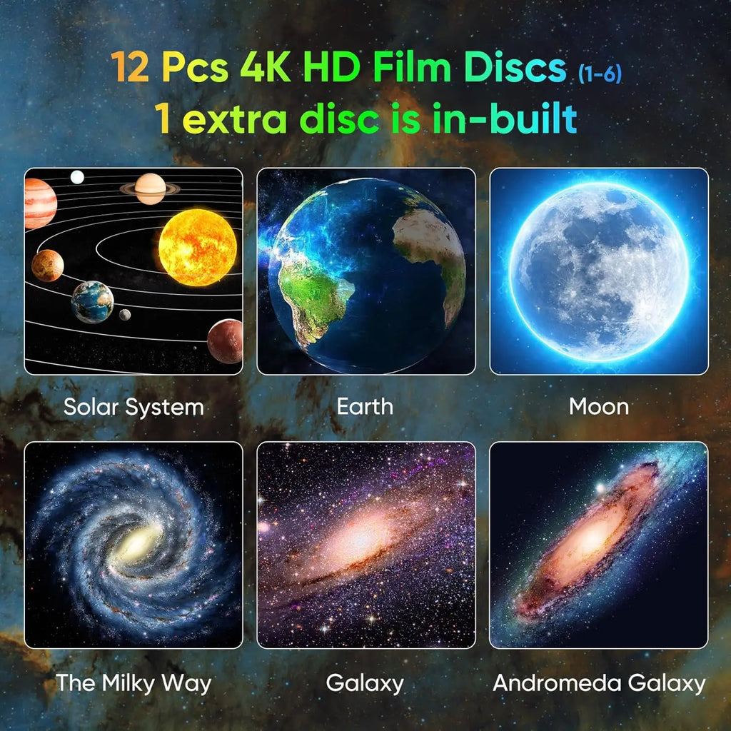 COOL FOR KIDS Galaxy Projector for Bedroom, HD Image Star Projector, Adjustable Galaxy Light Knob