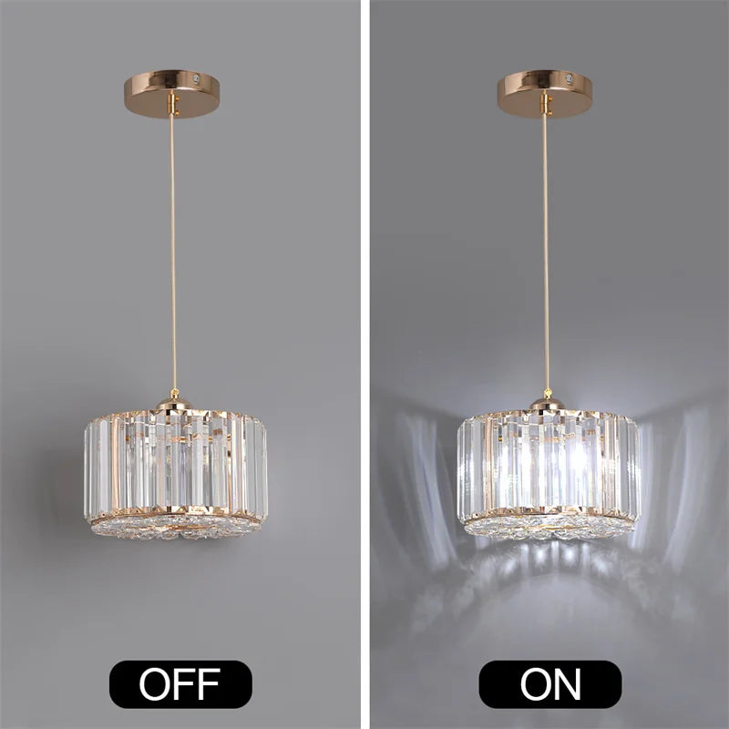 Modern Pendant  Light Luxury Chandelier Led Crystal Ceiling