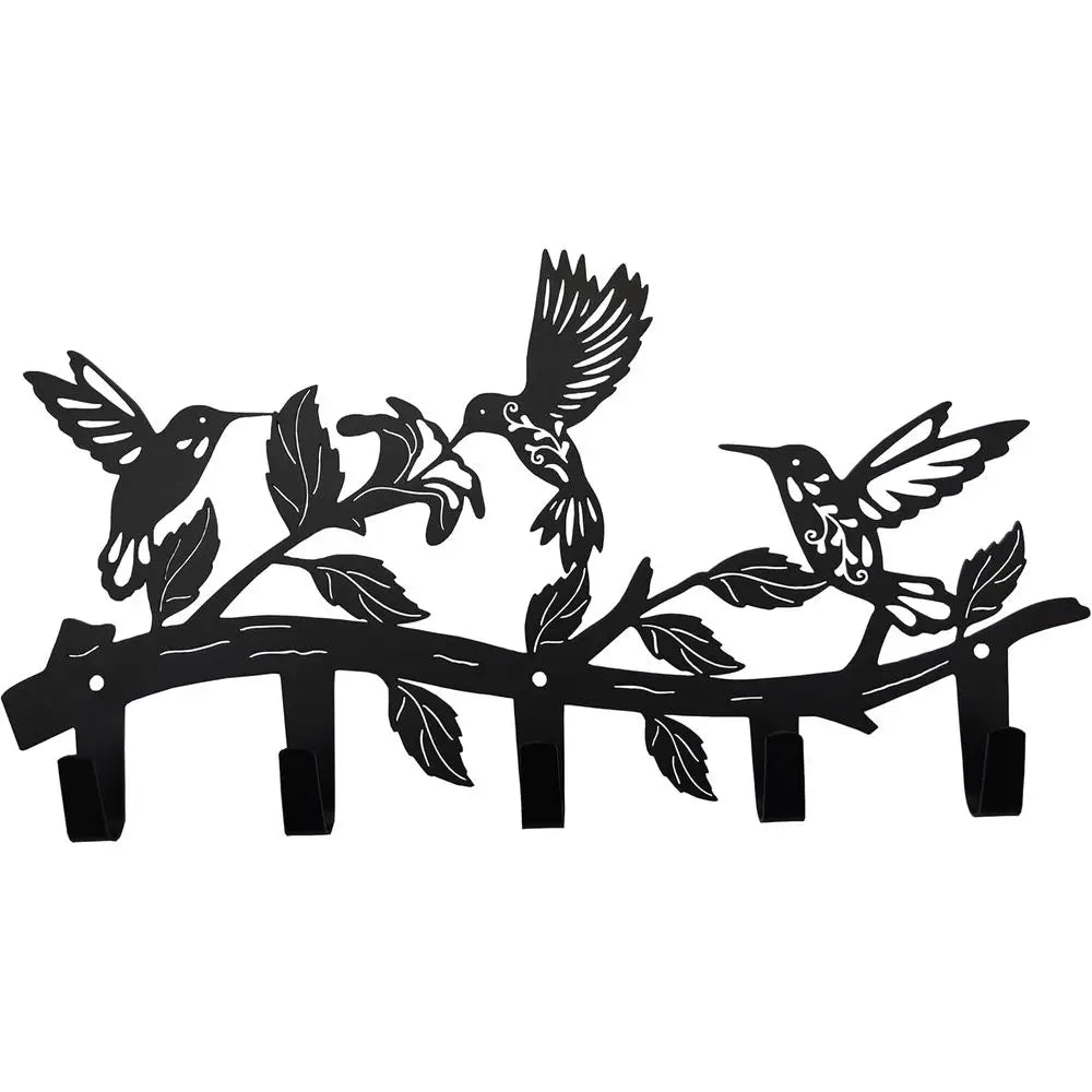 Great Gift Hummingbird Hanger and Key Holder - Black and so useful.