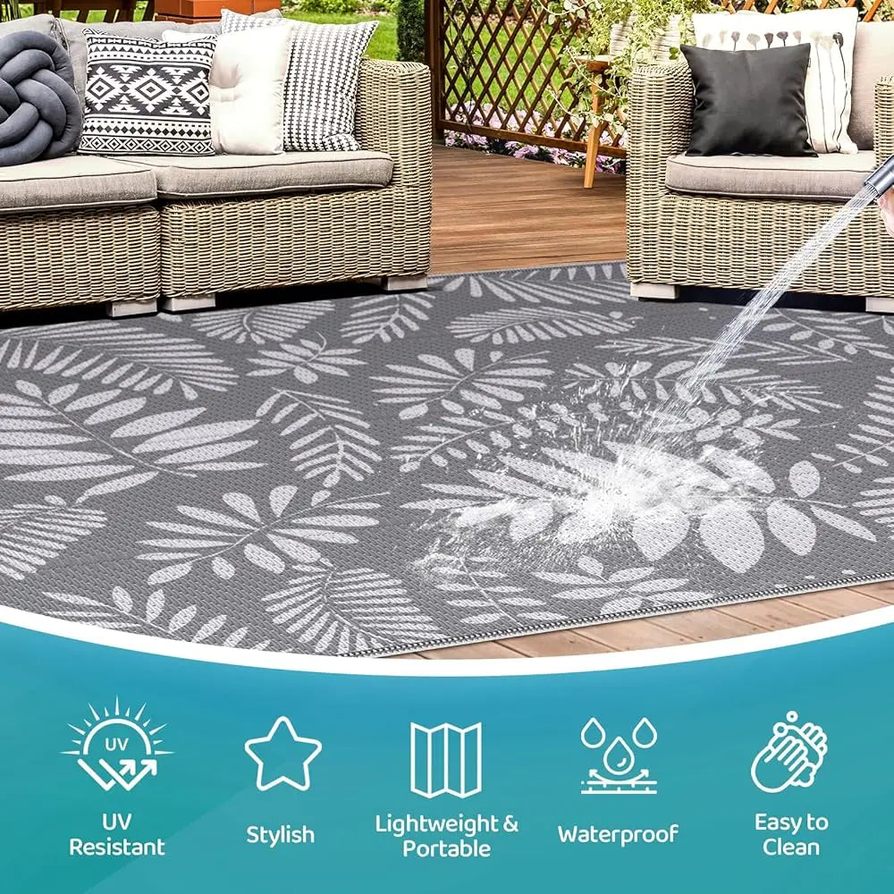 Outdoor Rug, Patio Rug, Plastic Straw Rugs, Large Waterproof