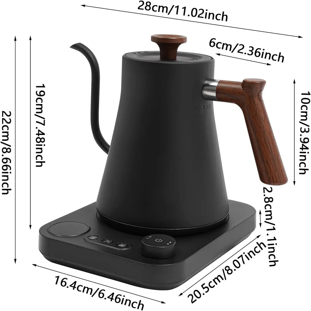 Tea Time!! Precision Gooseneck Kettle Electric 1200W, 0.9L