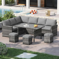 All-Weather Grey Rattan Outdoor Patio Furniture Set