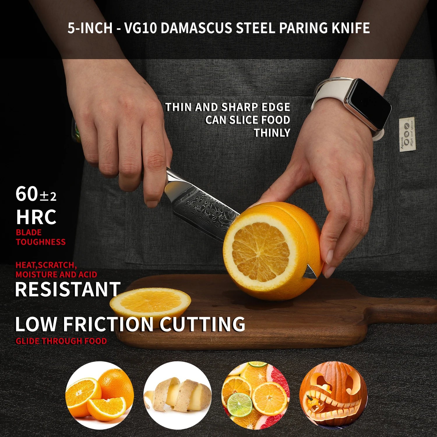 Elegant  2PCS Kitchen Knife Set - Ultra Sharp Damascus Steel  Beautiful Color Options