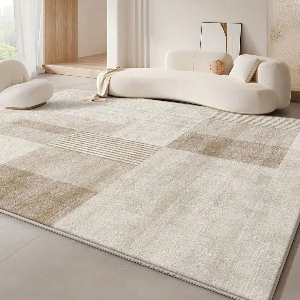 Elegant Geometric Pattern Area Rug Washable Rug Vintage