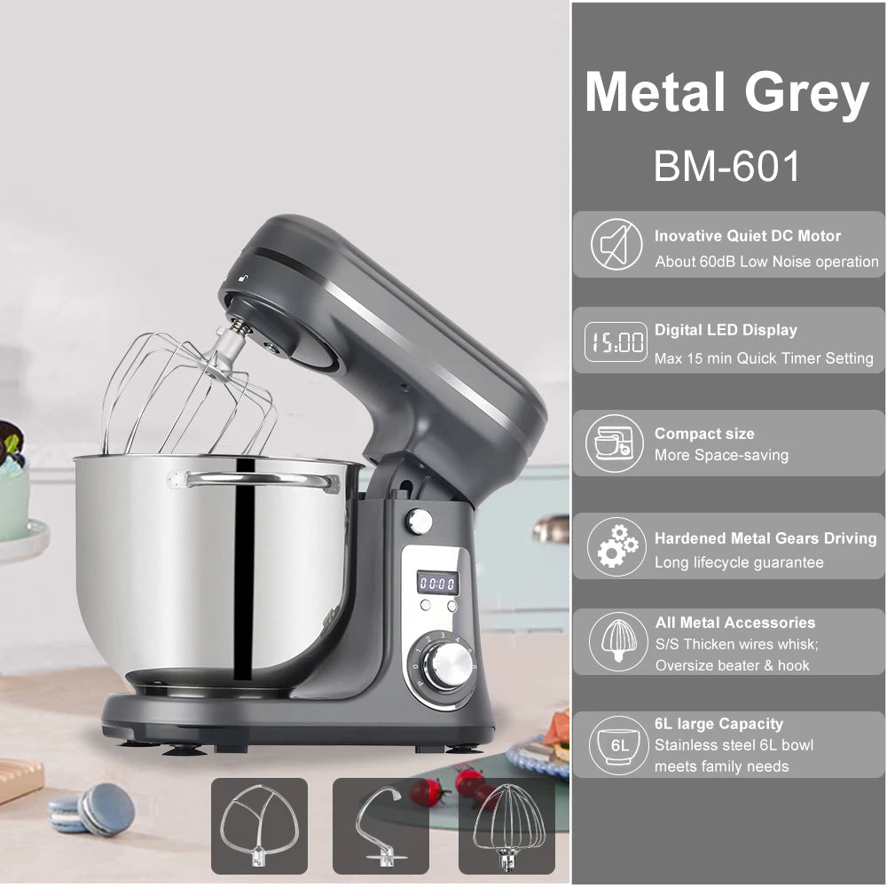 BioloMix Kitchen Food Stand Mixer, Blender, Quiet Motor