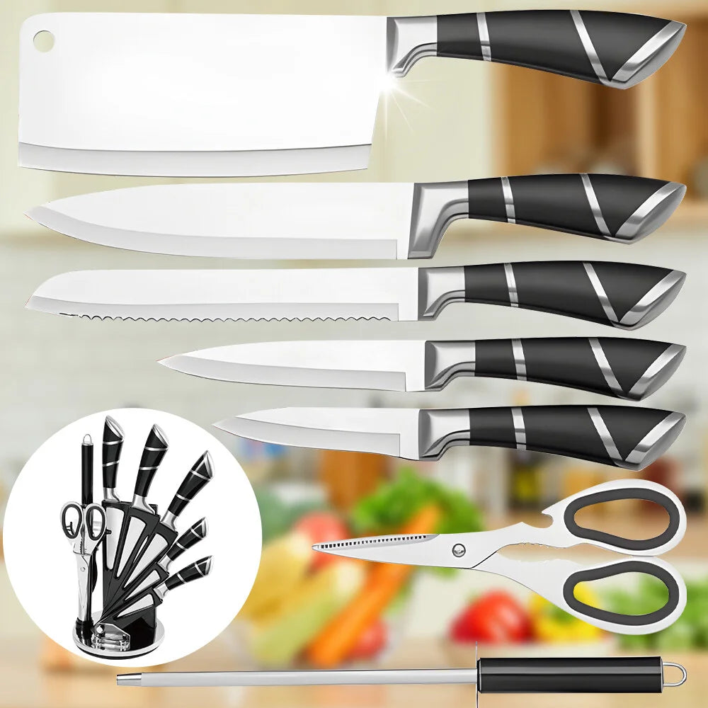 Fantastic Quality Stainless Steel Kitchen Knife Set Sharp
