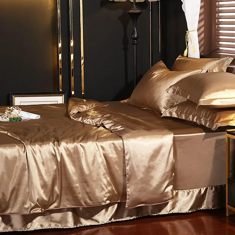100% Pure Silk Bedding Sets High End Quilt Bed Cover Set Duvet Cover