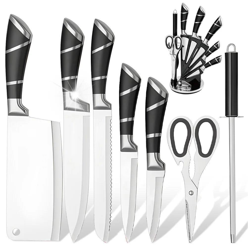 Fantastic Quality Stainless Steel Kitchen Knife Set Sharp