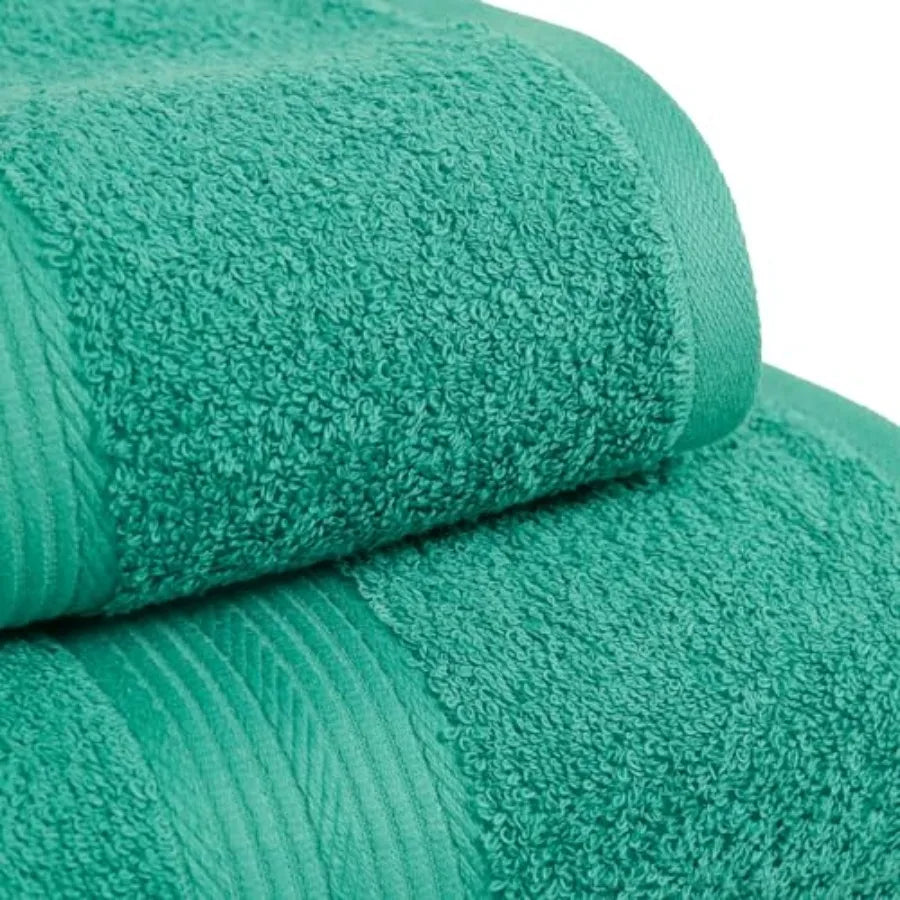 Oversized Fade-Resistant Towel, 100% Cotton, Highly Absorbent, Soft, Set