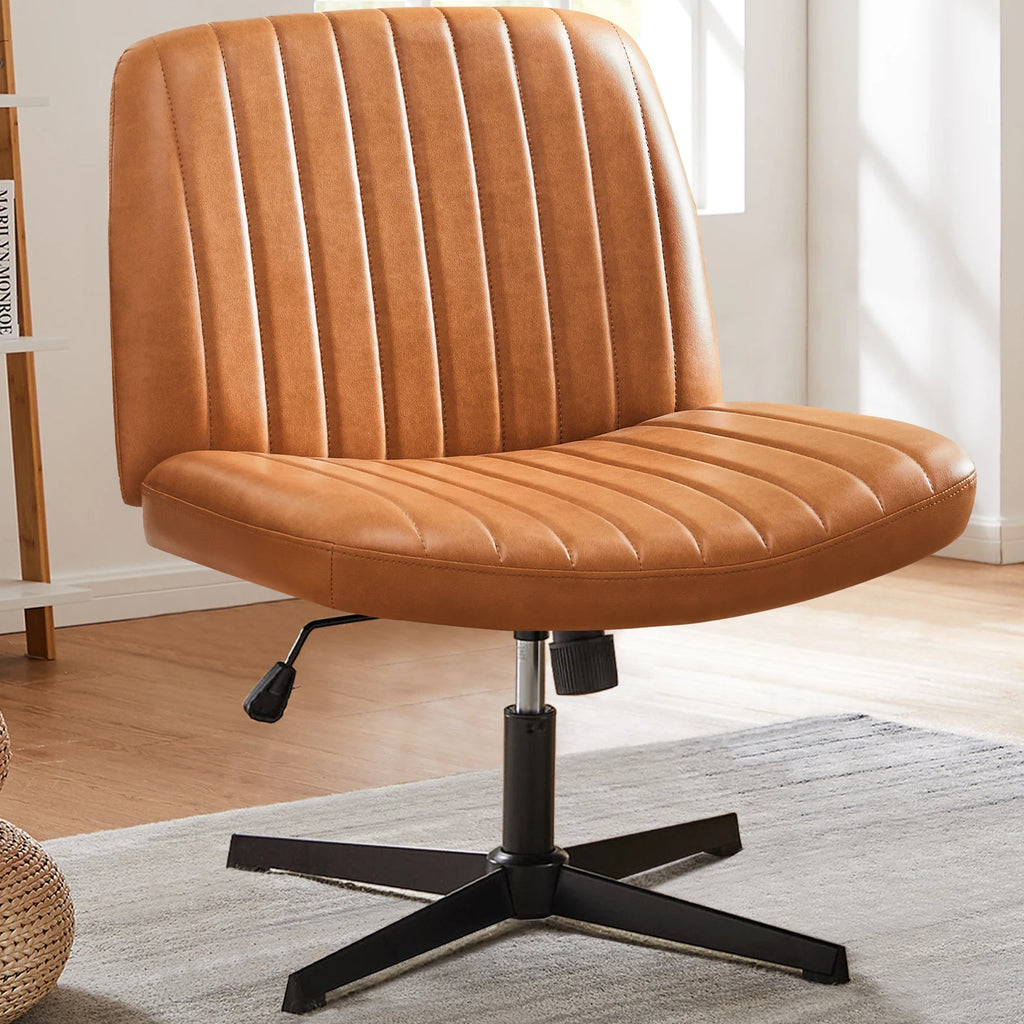 Durable Wide Seat and Cross Legged Office Chair