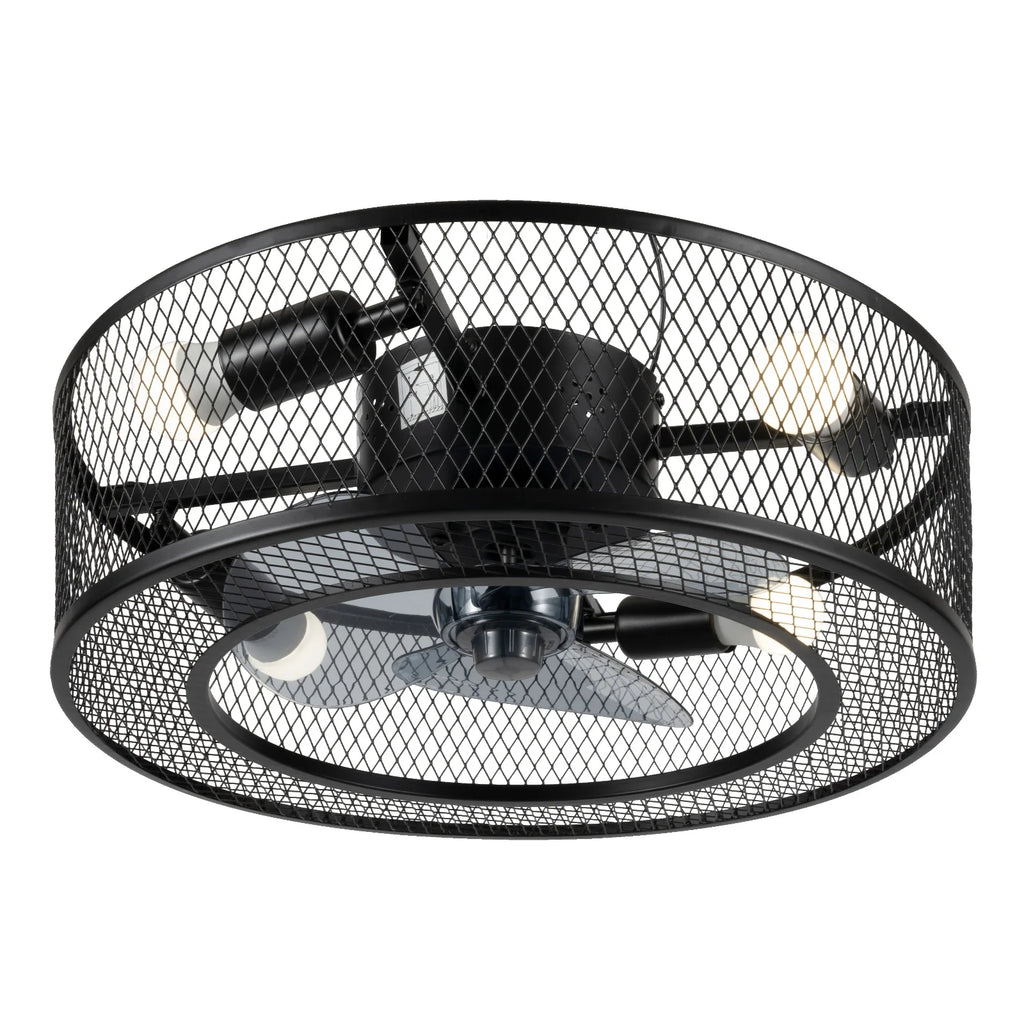Coo  Breeze 18 Inch Fan Pendant Light Black
