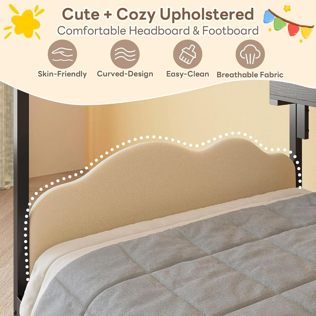 Twin House Day Bed  with Storage Drawers & Bookshelf