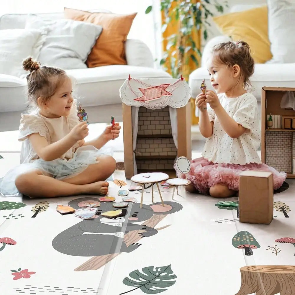 Play Mat 79 X 71 , Reversible Foldable Foam Floor Playmat For Kids