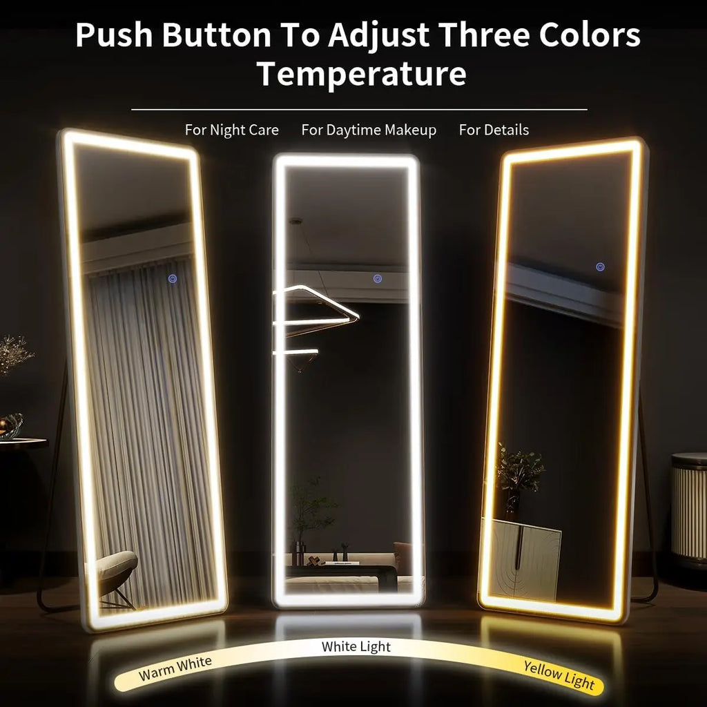 63"x20" Full Length Mirror with Lights,LED Mirror