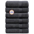 100% Cotton Bath Towels, 24x48 Pack of 6 Towels, Quick Dry