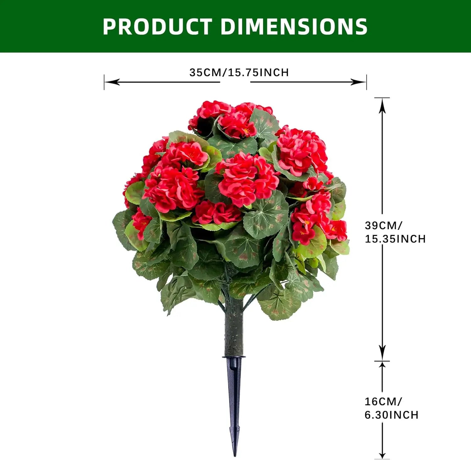 Set Of 2 Artificial Topiary Ball Trees Metal Stakes, 21.6" Color Options